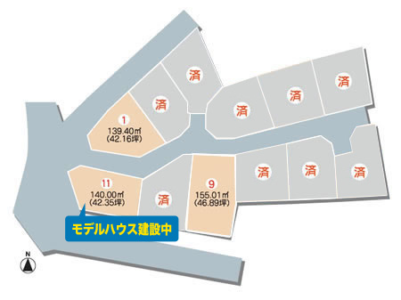 土地画像:堀江Ⅲ期