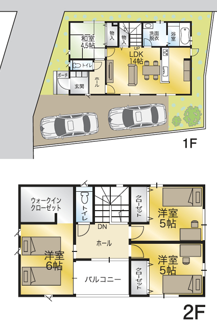セットプラン間取り画像:畑寺新規分譲地