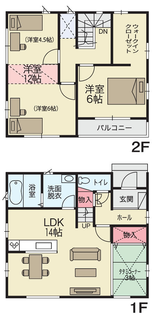 セットプラン間取り画像:余戸南1丁目