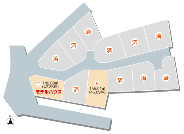 土地画像:堀江Ⅲ期